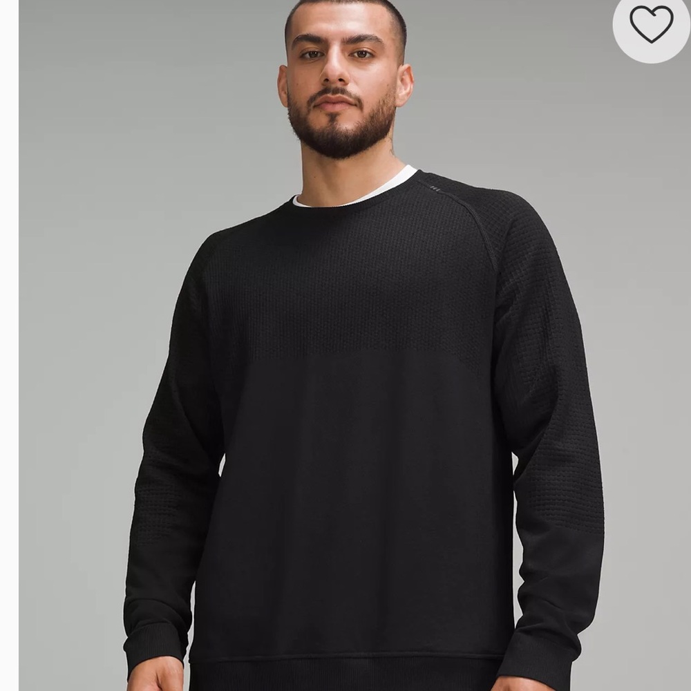 Men's Black LuluLemon Crew Neck Shirt